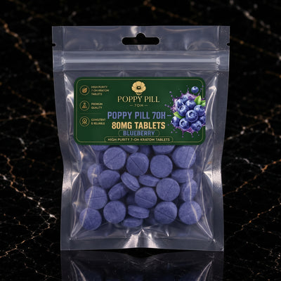 Poppy Pill 7OH — 80MG Blueberry