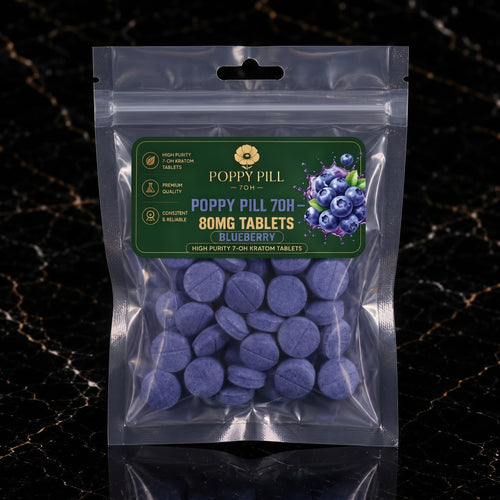 Poppy Pill 7OH — 80MG Blueberry