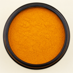 Golden Air 7OH powder - macro close-up of the fine orange-yellow powder texture