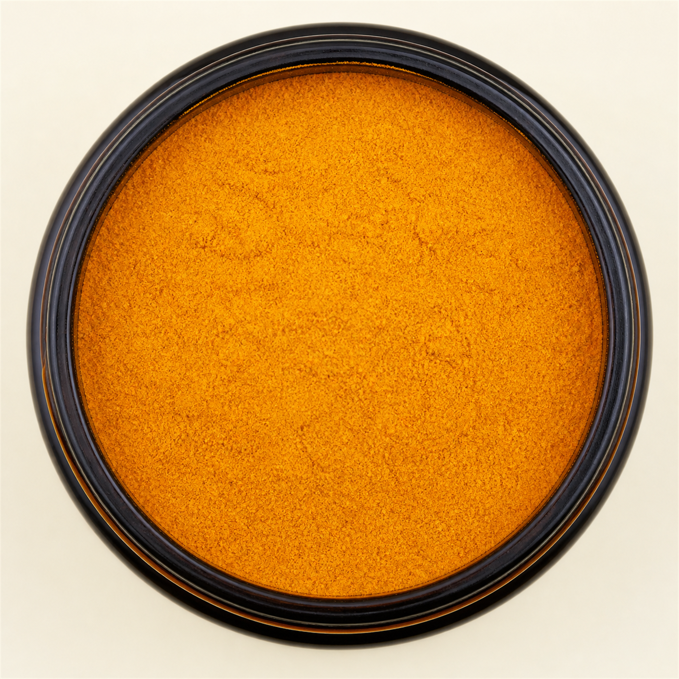 Golden Air 7OH powder - macro close-up of the fine orange-yellow powder texture